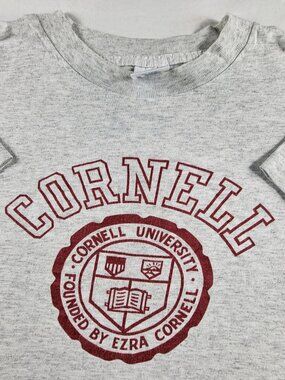 mens vintage 90s Cornell University heather gray T-shirt Size XL